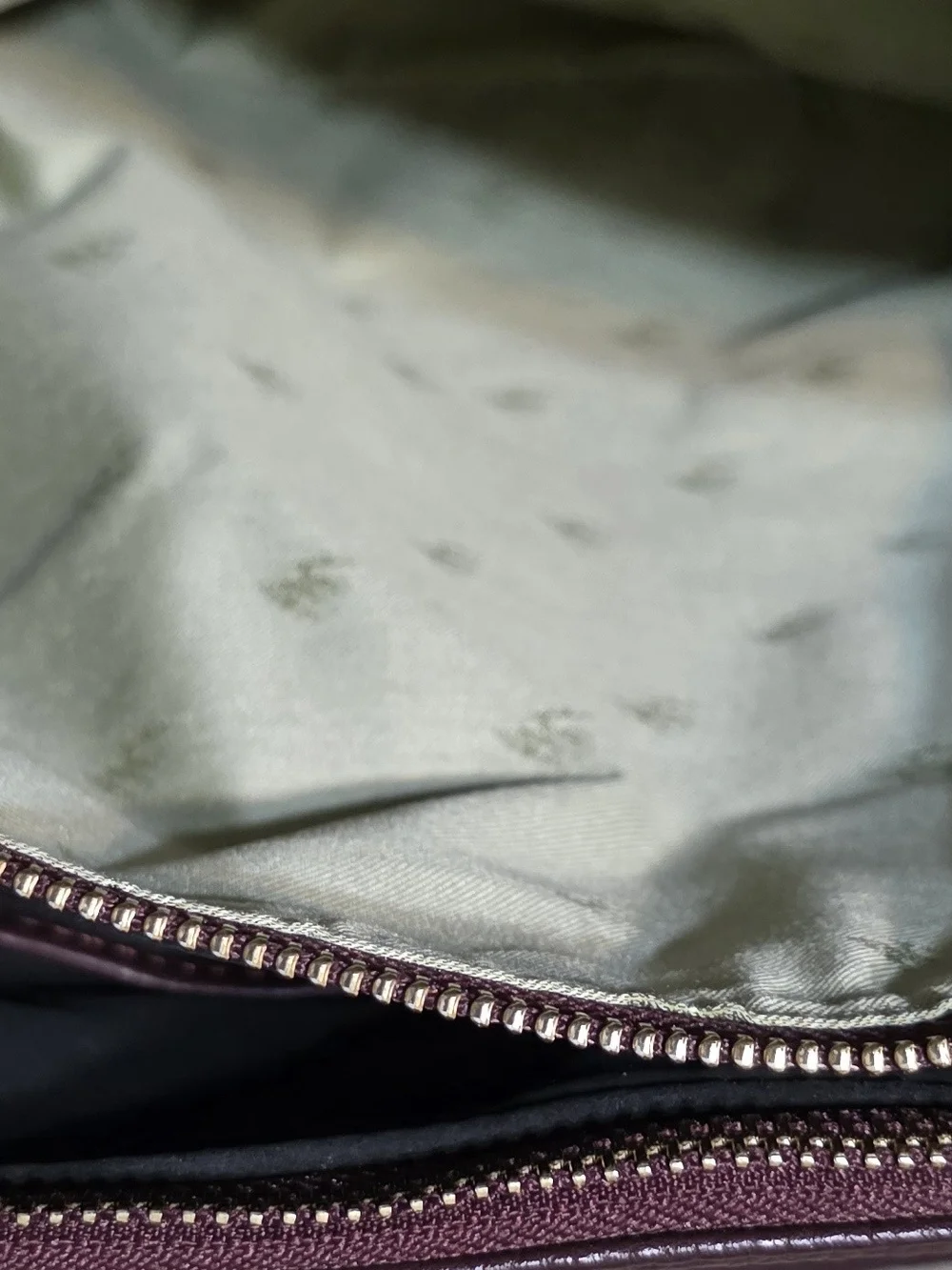 Levenger Burgundy Leather Tote with Gold Hardware